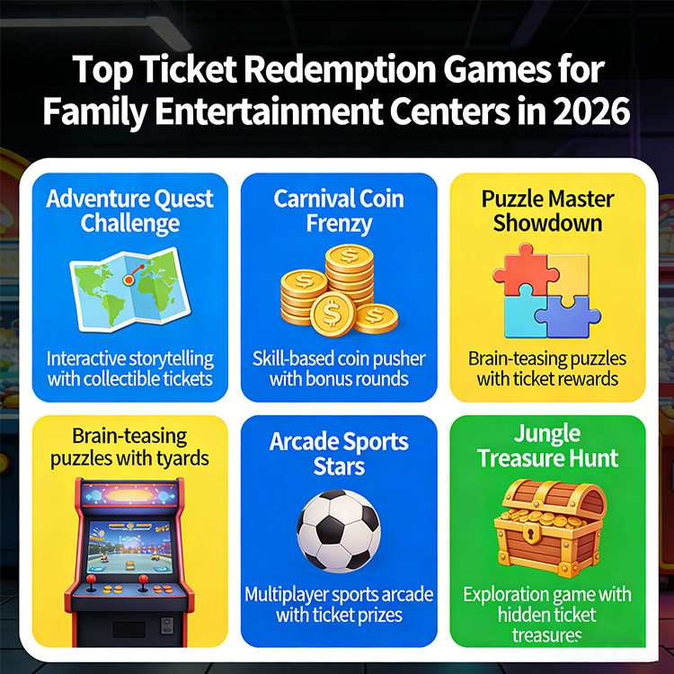 Top Ticket Redemption Games for Family Entertainment Centers in 2026