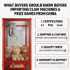 Importing Claw Machines and Prize Games from China