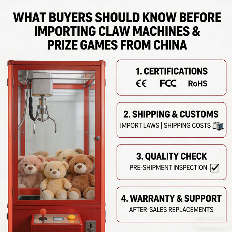 Importing Claw Machines and Prize Games from China