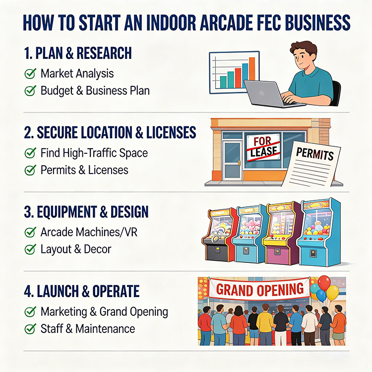 indoor arcade business